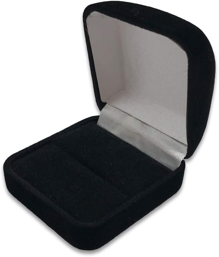 3 Qty - Premium Flocked Velour Jewelry Box - For Rings / Bracelets / Watches / Bangles / Earrings