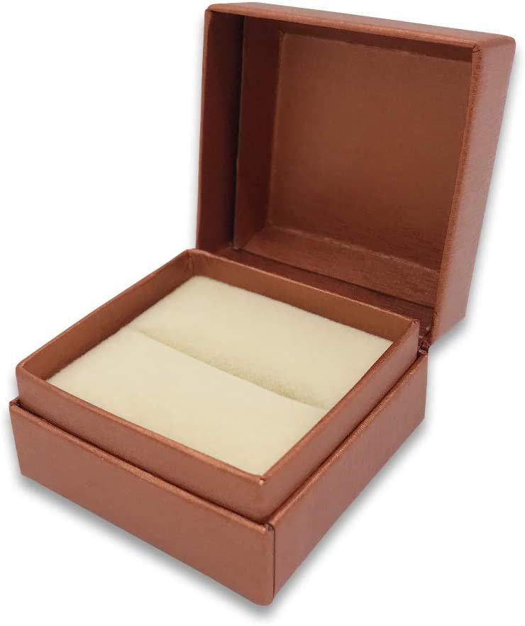 N'icePackaging - 3 Qty - Pre-Wrapped Paper Jewelry Gift Box with Pre-Folded Bow-Tie Sleeve and Velvet Insert (Copper OR Silver)