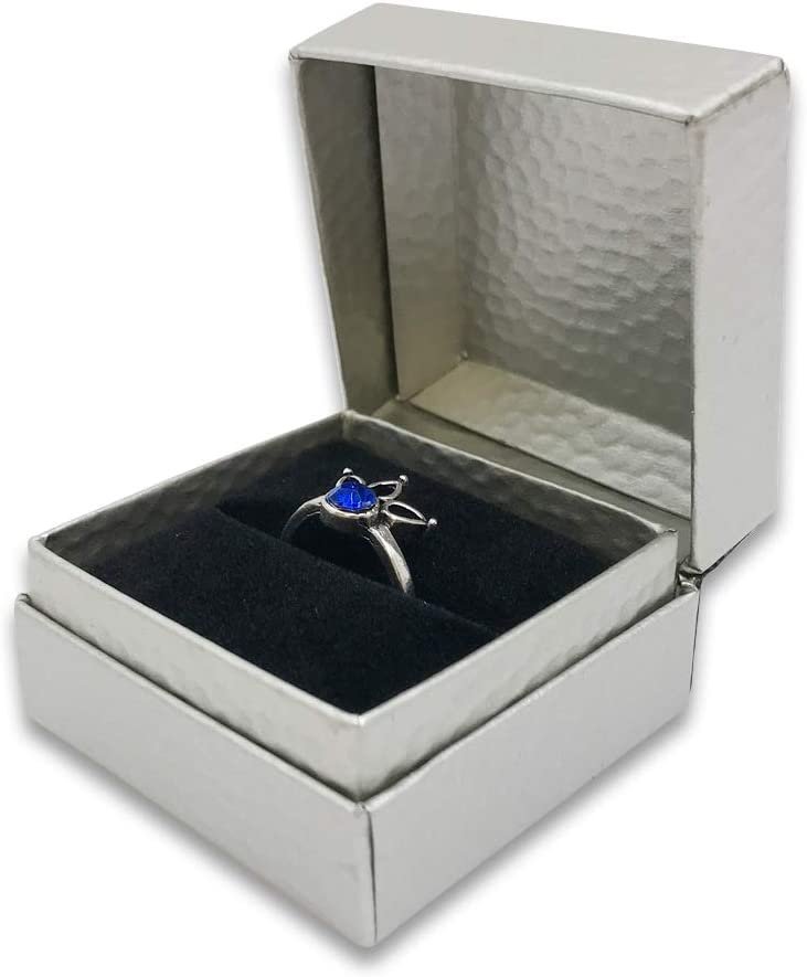 N'icePackaging - 3 Qty - Pre-Wrapped Paper Jewelry Gift Box with Pre-Folded Bow-Tie Sleeve and Velvet Insert (Copper OR Silver)