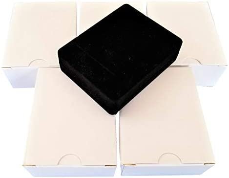 3 Qty - Premium Flocked Velour Jewelry Box - For Rings / Bracelets / Watches / Bangles / Earrings
