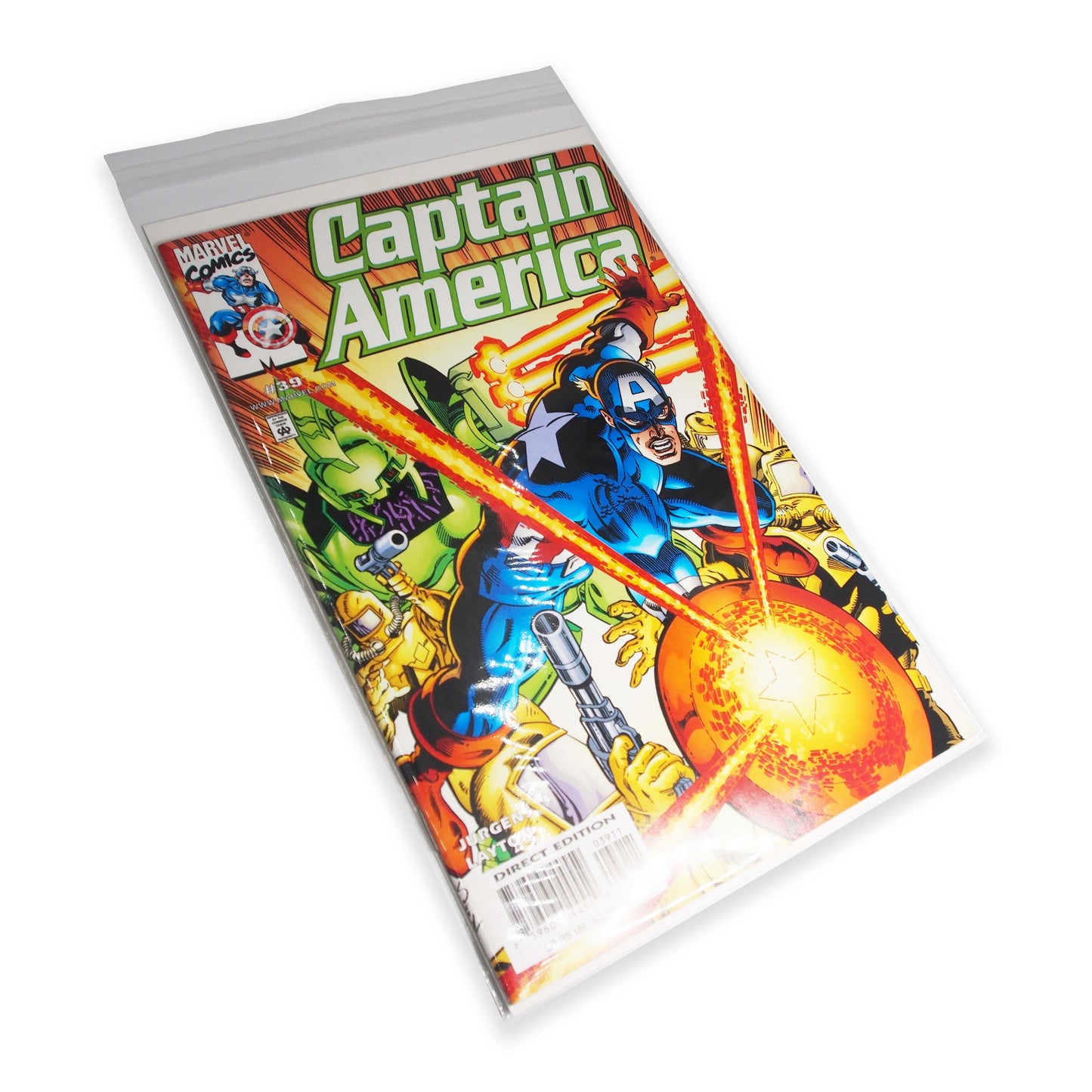 100 Qty Protective Comic Book Sleeves - Super Clear OPP - 7.2" x 10" - Reinforced Knurling Edges