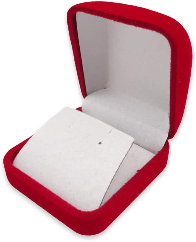 3 Qty - Premium Flocked Velour Jewelry Box - For Rings / Bracelets / Watches / Bangles / Earrings
