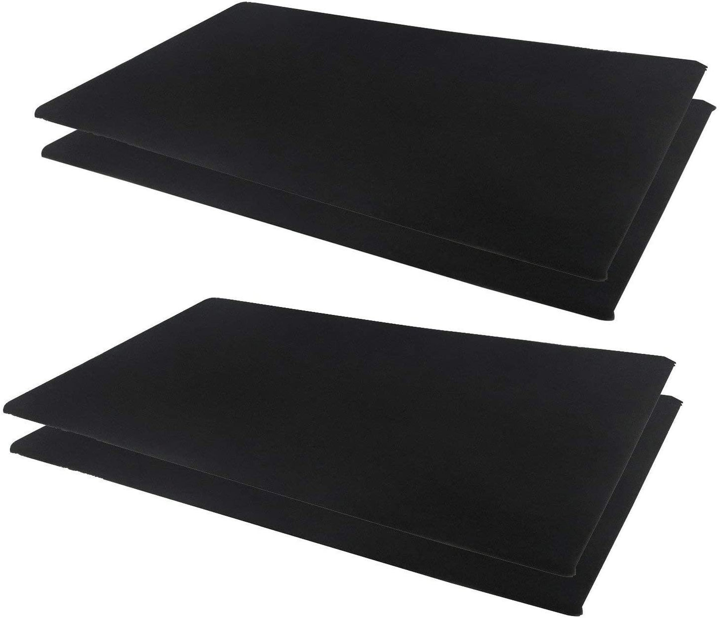 Midnight Black Jewelry Pads Great for Showcase, Trade Shows, Business, or Home Pack of 4 - 14" x7 1/2"