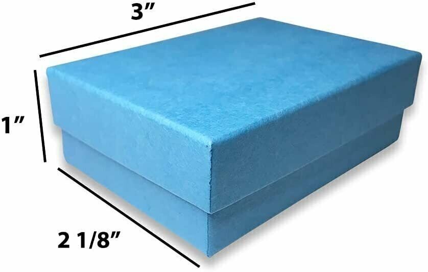 Light Sky-Blue Cotton Filled Gift Boxes