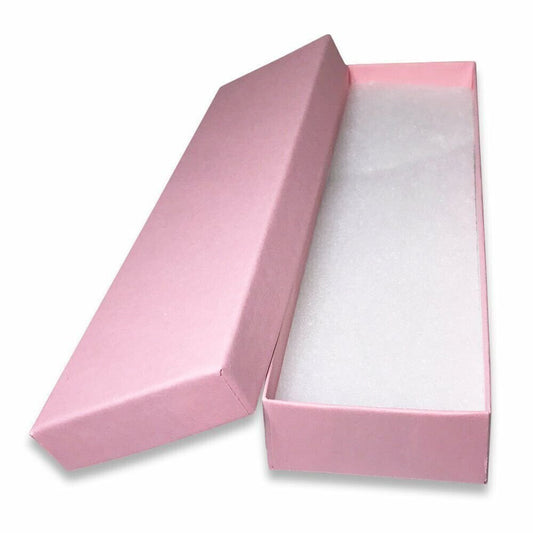 N'icePackaging – USA-Made Light Sunset-Pink Kraft Cotton Filled Boxes - for...