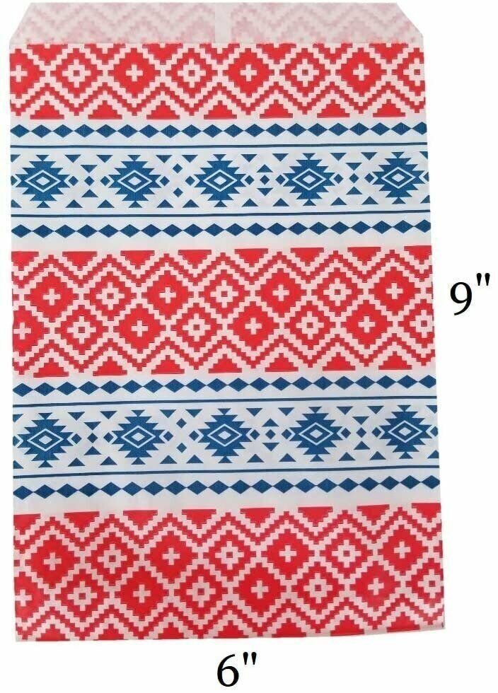 Flat Plain Paper or Patterned Bags for Candy, Cookies and More