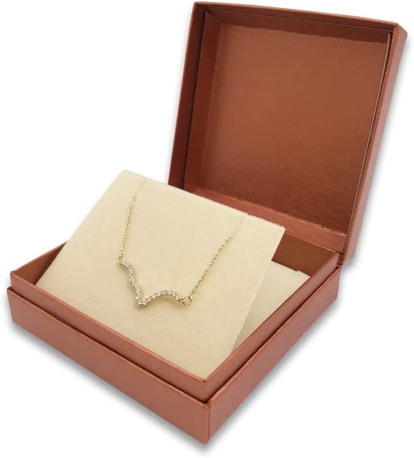 N'icePackaging - 3 Qty - Pre-Wrapped Paper Jewelry Gift Box with Pre-Folded Bow-Tie Sleeve and Velvet Insert (Copper OR Silver)
