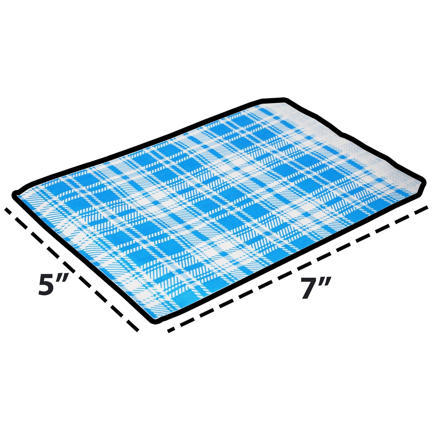 Decorative Mixed Plaid Pattern Flat Paper Gift Bags - Gifts/promotions/treats