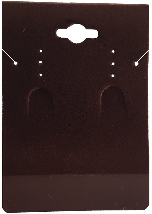Cordovan shade 100 Earring Jewelry Display Hanging Cards Showcase (2.5" x 2")