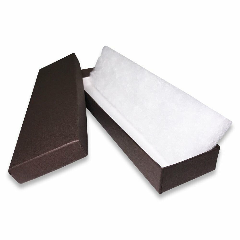 N'icePackaging – USA-Made Chocolate-Brown Kraft Cotton Filled Boxes - for...
