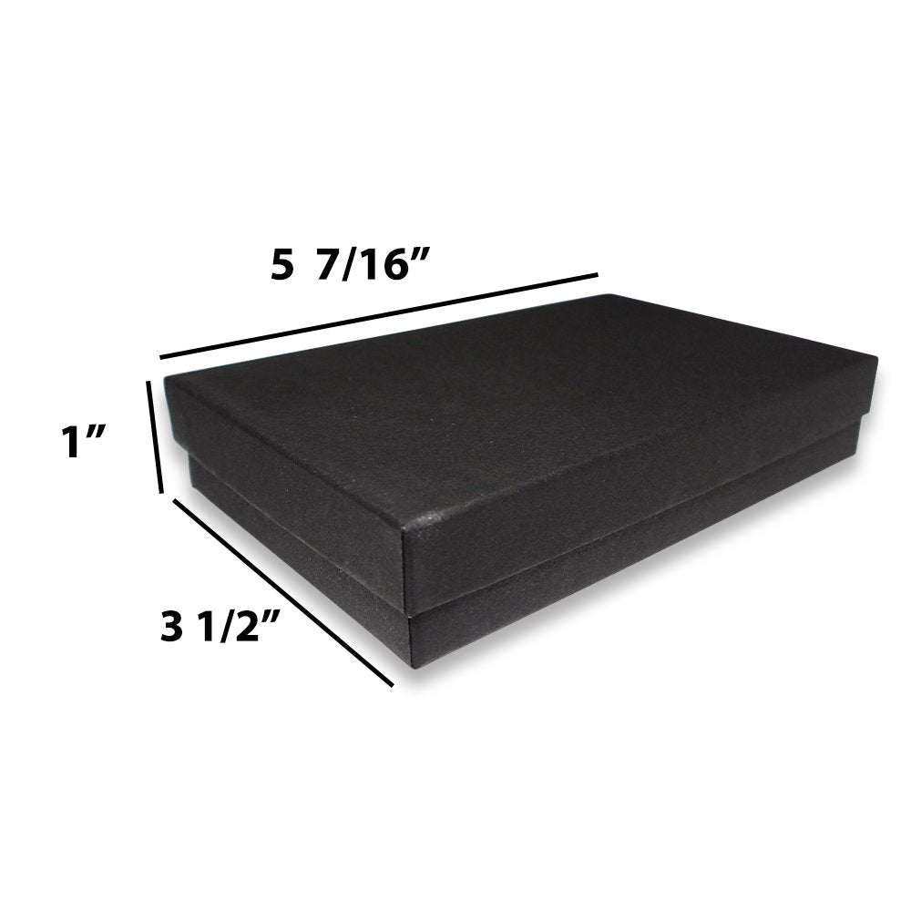 N'icePackaging - USA-Made Matte Black-Kraft Cotton Filled Gift Boxes