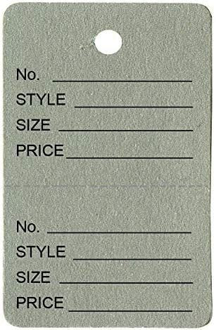 N'icePackaging - 1000 Qty Unstrung Colored Price Tags w/Perforated Stub