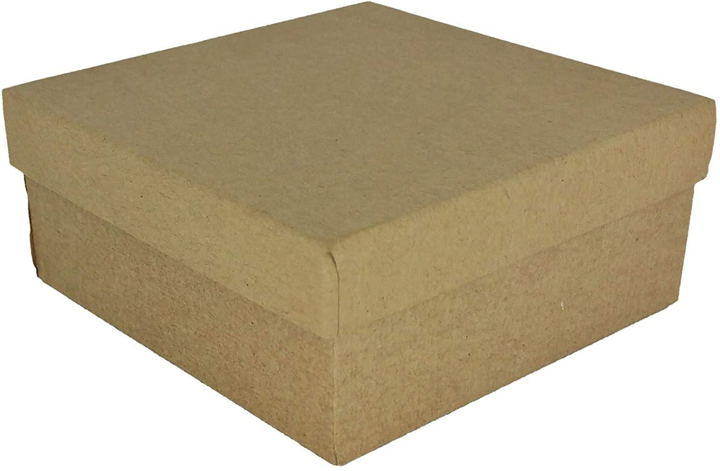 50 Qty Kraft Imported Cotton Filled Large Bangle Jewelry Boxes - 3 3/4" x 3 3/4" x 2"