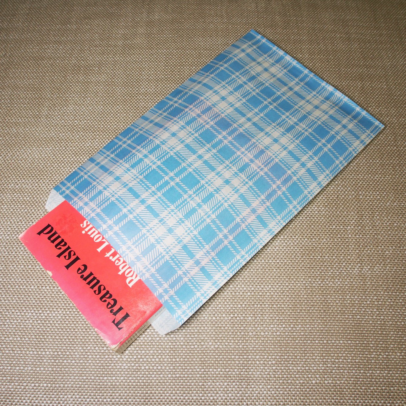 Decorative Mixed Plaid Pattern Flat Paper Gift Bags - Gifts/promotions/treats