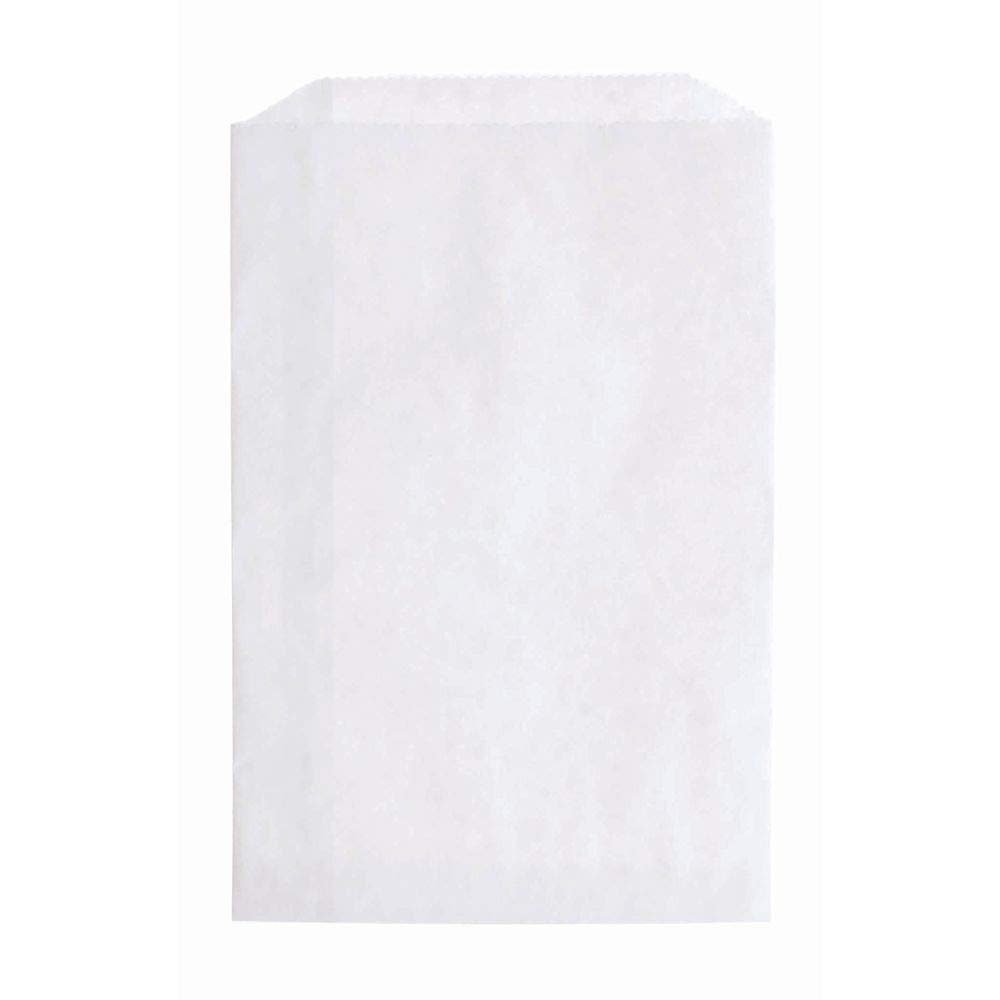 N'ice Packaging 200 White Flat Paper Bags Good for Candy, Cookies, Small Gift, Crafts, Party Favor, Sandwich, or Merchandising