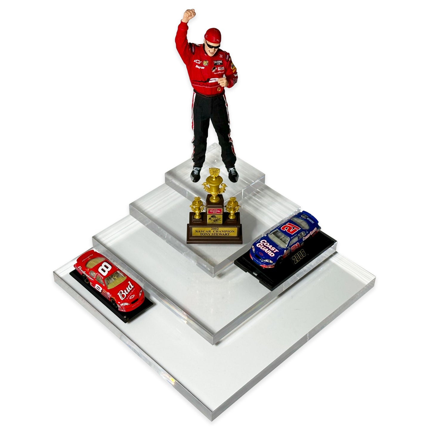 N’icePackaging – 4-Piece Acrylic Block Display Set – 5/8” Thick – For Collectibles / Merchandise / Jewelry / Centerpieces / Figurines – includes 3”, 5”, 7”, 9” blocks