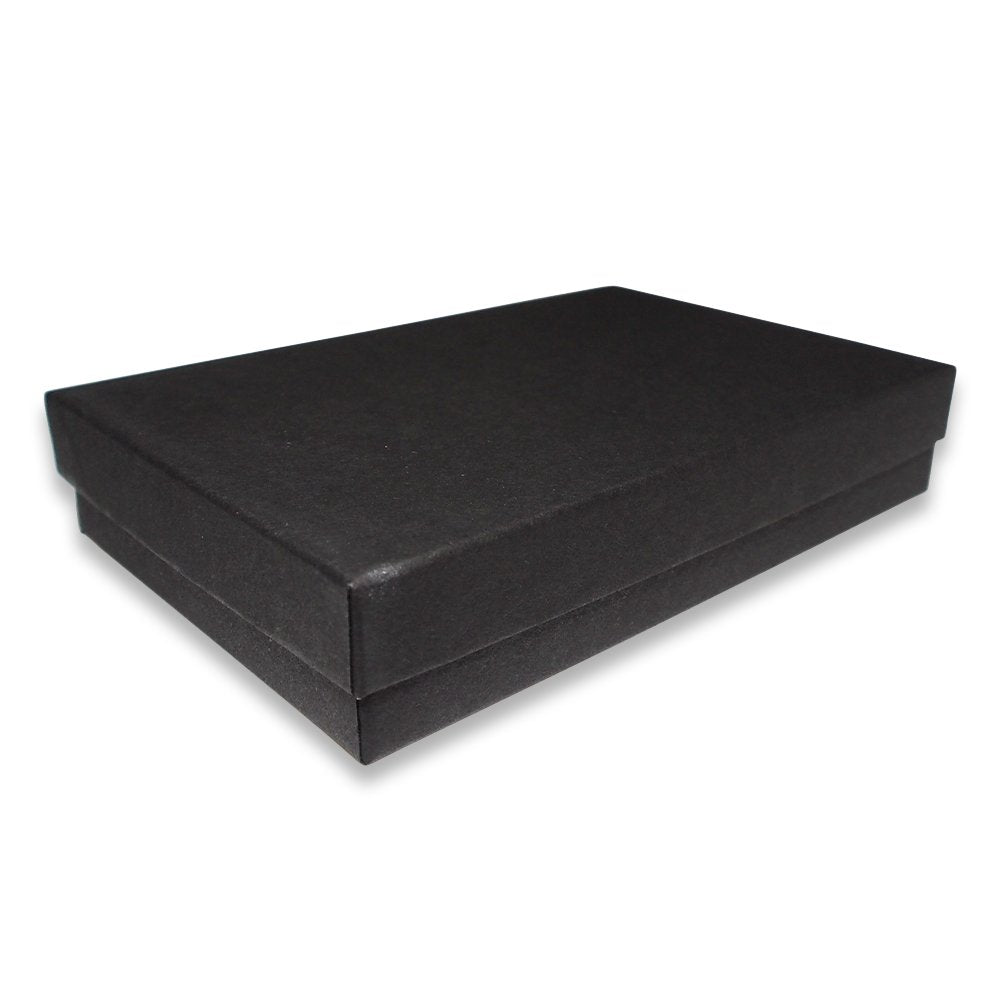 N'icePackaging - USA-Made Matte Black-Kraft Cotton Filled Gift Boxes