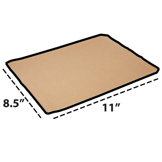 N'icePackaging - 200 Qty 8.5" x 11" Kraft Flat Paper Bags Good for Candy, Cookies, Small Gift, Crafts, Party Favors