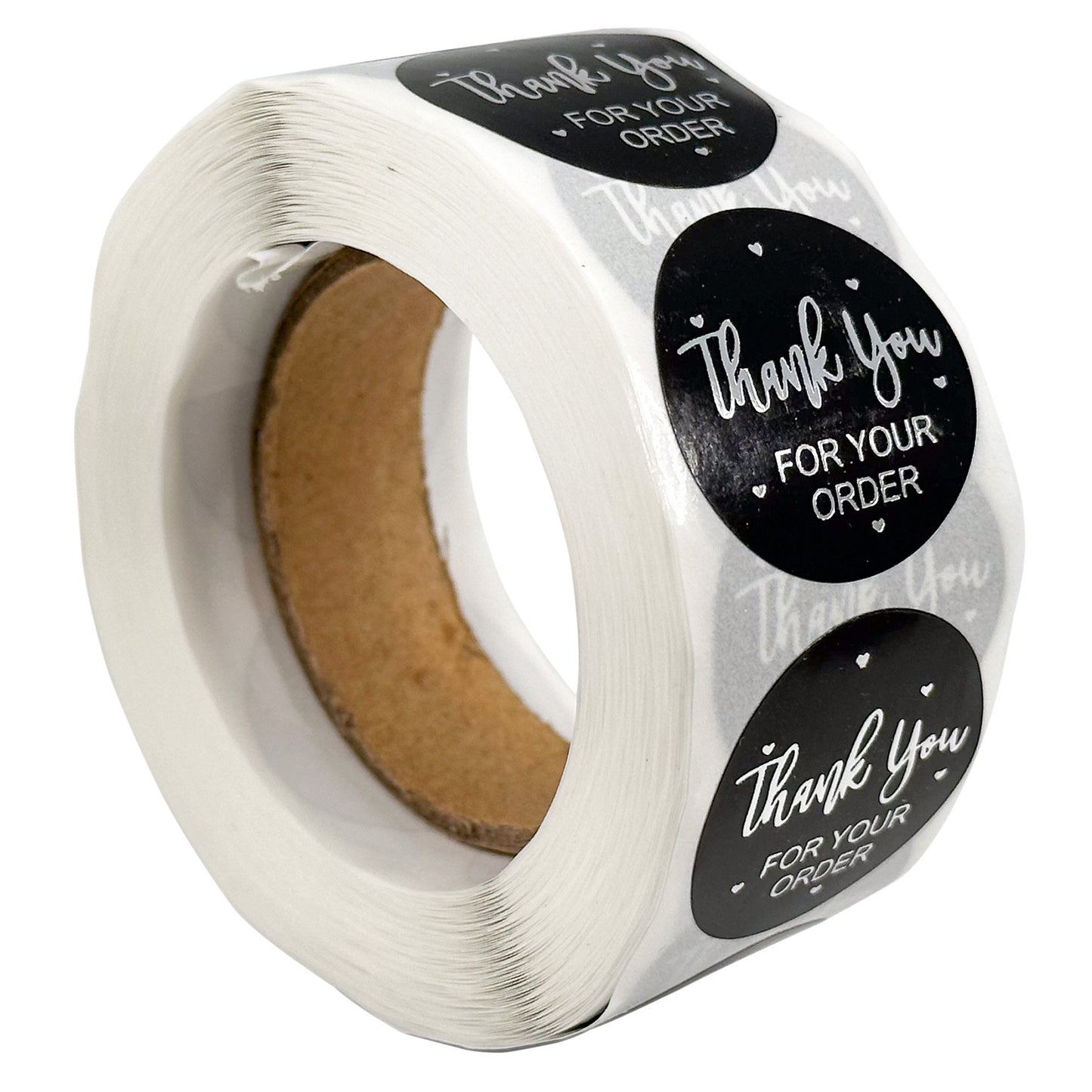 N’icePackaging – 500 Qty – 1 inch - Thank You for Your Order – Self-Adhesive – for Decoration/Sales/Branding/Envelopes