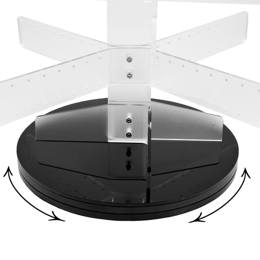 N N’icePackaging – 13.5” Rotating Acrylic Earring Tree Stand – 360 degree rotation – 160 Pair Earring Capacity – For Sales / Showcases / Displays / Tradeshows