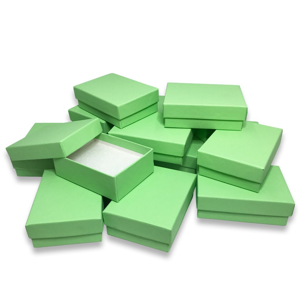N'icePackaging - USA Manufactured Light Mint-Green Cotton Filled Gift Boxes -...