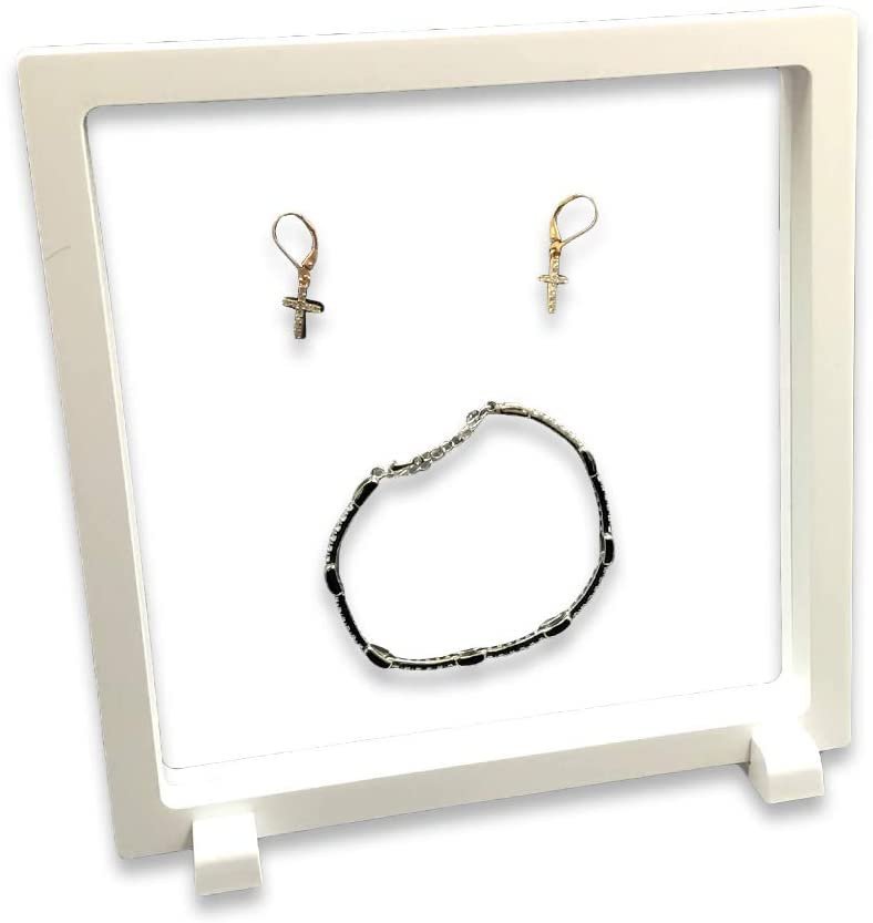 1 Qty - 3D Suspension Jewelry Display Box - Freestanding - w/ 2-piece Packer Box included