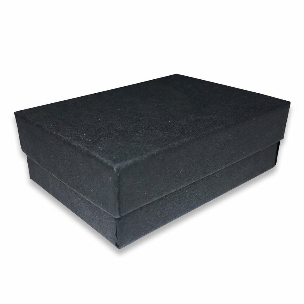 USA-Made Black-Kraft Cotton Filled Gift Boxes