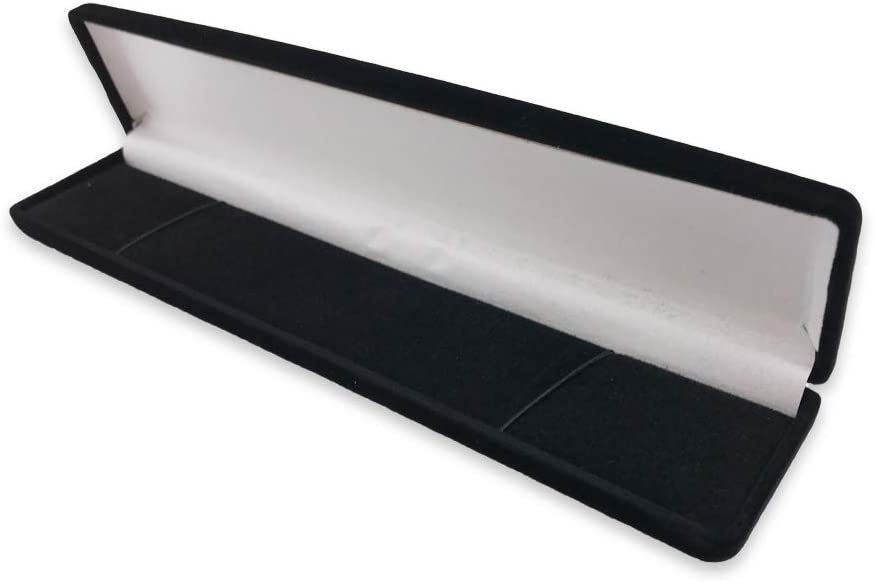 N'icePackaging - 1 Qty - Premium Flocked Velour Jewelry Box - For Rings / Bracelets / Bangles / Earrings / Watches