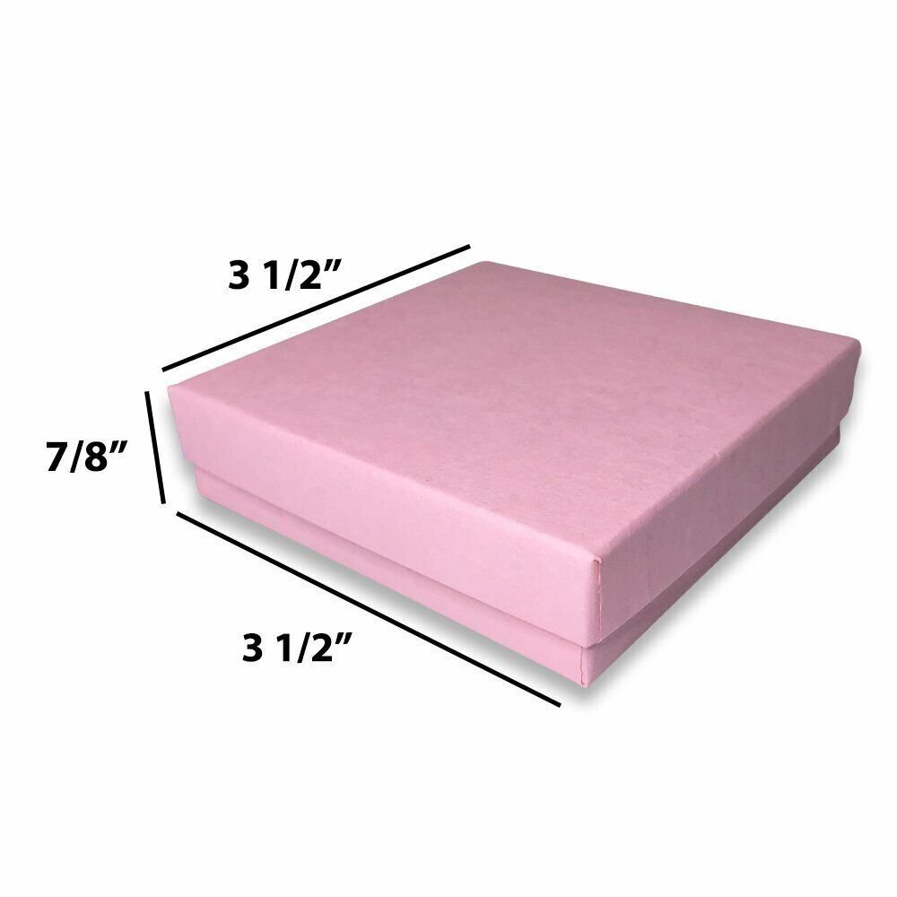 Made in the USA Light Sunset-Pink Cotton Filled Boxes - for...