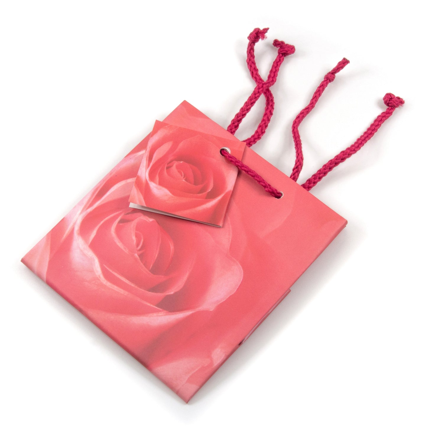 N’icePackaging – 10 Qty – Pink Rose Spot Paper Tote Gift Bags – For Birthdays/Holidays/Parties/Gifts/Sales/Showers/Special Occasions – 4 Sizes