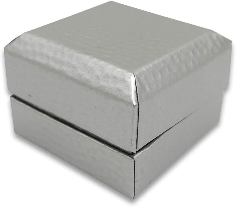 N'icePackaging - 3 Qty - Pre-Wrapped Paper Jewelry Gift Box with Pre-Folded Bow-Tie Sleeve and Velvet Insert (Copper OR Silver)