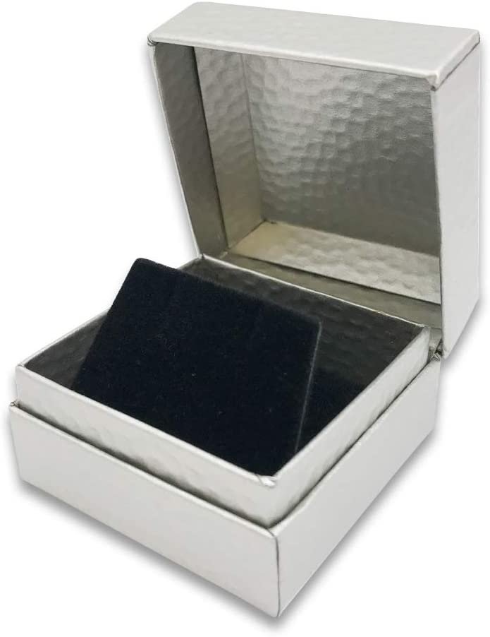N'icePackaging - 3 Qty - Pre-Wrapped Paper Jewelry Gift Box with Pre-Folded Bow-Tie Sleeve and Velvet Insert (Copper OR Silver)