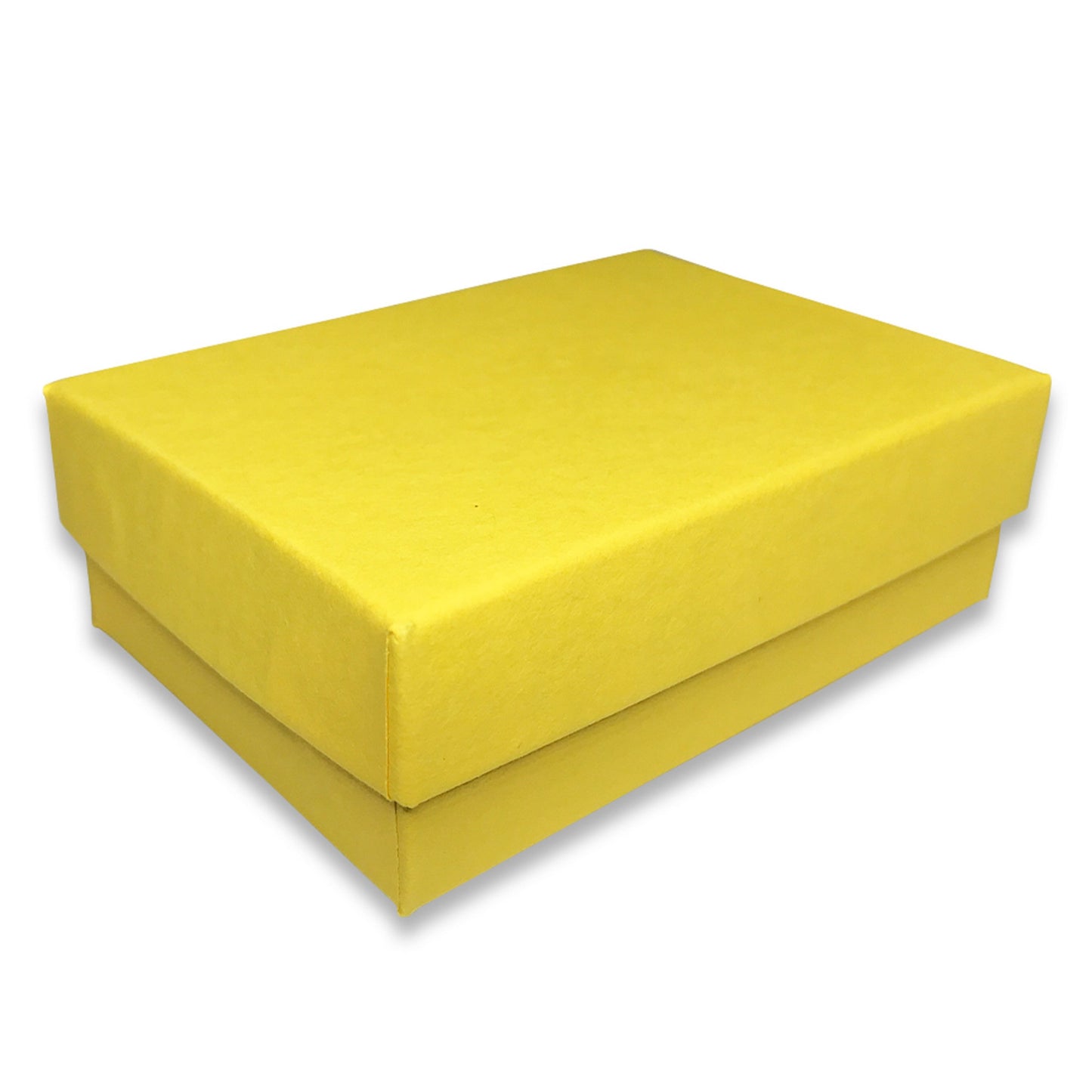 Made in the USA Yellow Kraft Cotton Filled Gift Boxes - Size 3" x 2 1/8" x 1"