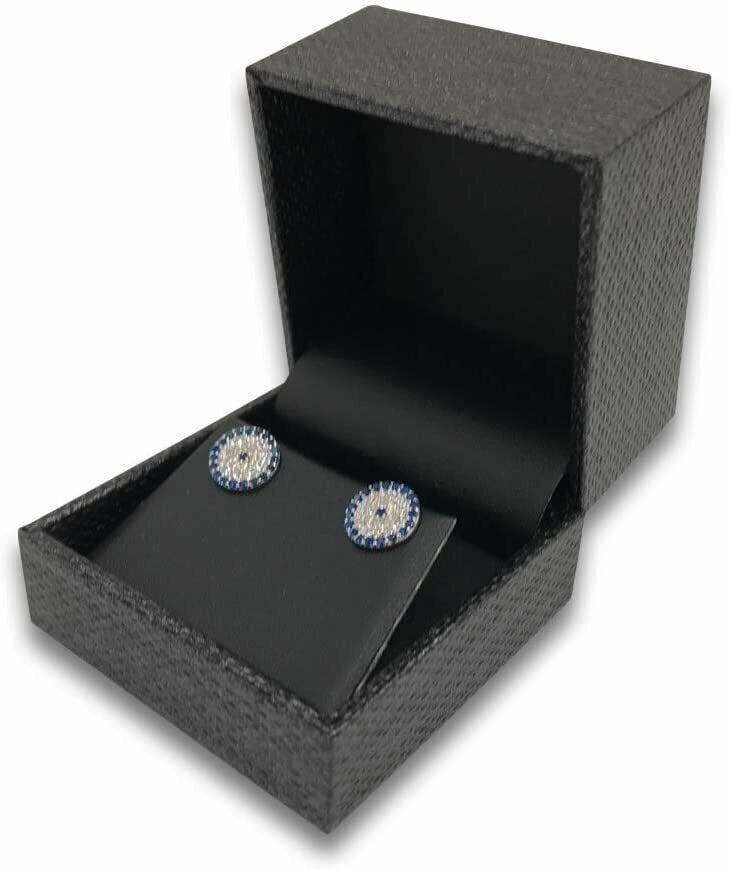 1 Qty - Charcoal Grey Mesh Watch (Pillow) Jewelry Box w/ Black Leatherette...