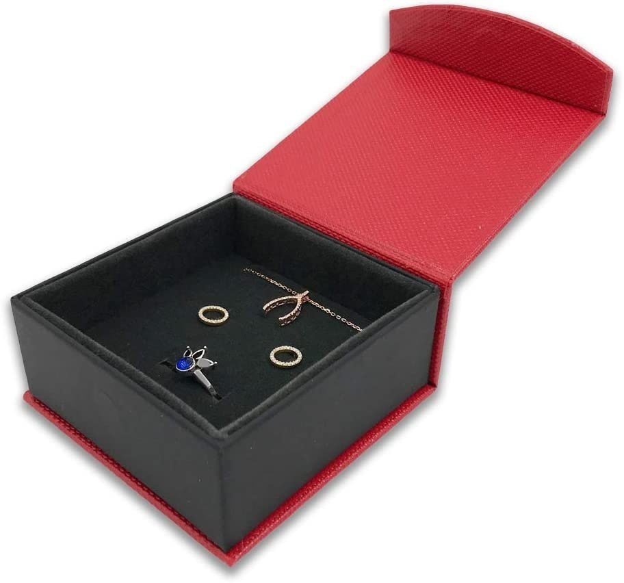 1 Qty - Teal-Duck Magnetic Flap Watch (Pillow) Jewelry Box - Textured Gift Box