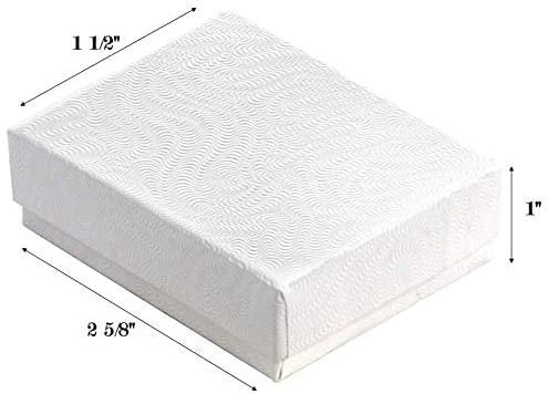 N'icePackaging - 20 Qty Leopard Pattern Imported Cotton Filled Cufflink Jewelry Boxes - for Large Rings/Cufflinks/Earrings/Lockets & Keepsakes - 2 5/8" x 1 1/2" x 1"