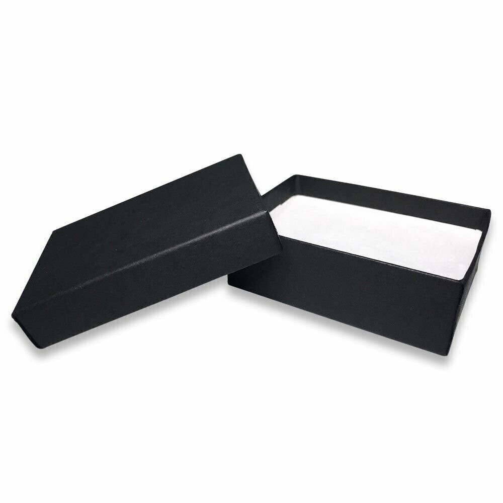 USA-Made Black-Kraft Cotton Filled Gift Boxes