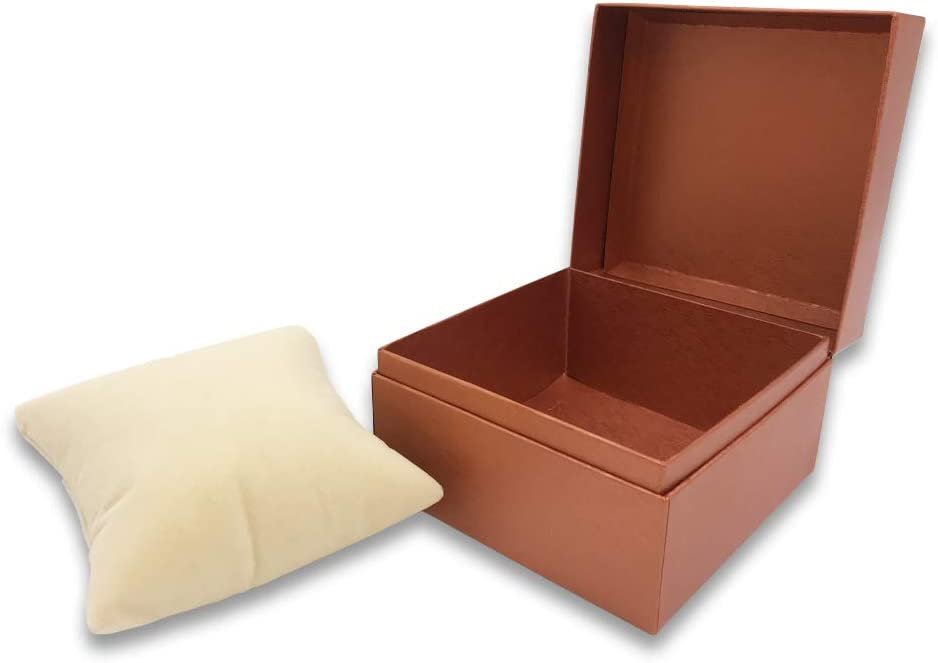 N'icePackaging - 3 Qty - Pre-Wrapped Paper Jewelry Gift Box with Pre-Folded Bow-Tie Sleeve and Velvet Insert (Copper OR Silver)