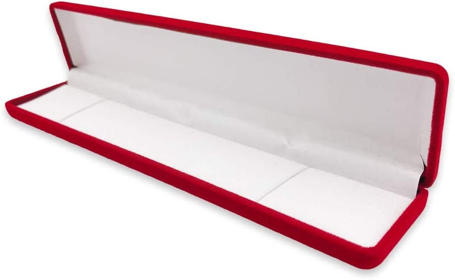 3 Qty - Premium Flocked Velour Jewelry Box - For Rings / Bracelets / Watches / Bangles / Earrings
