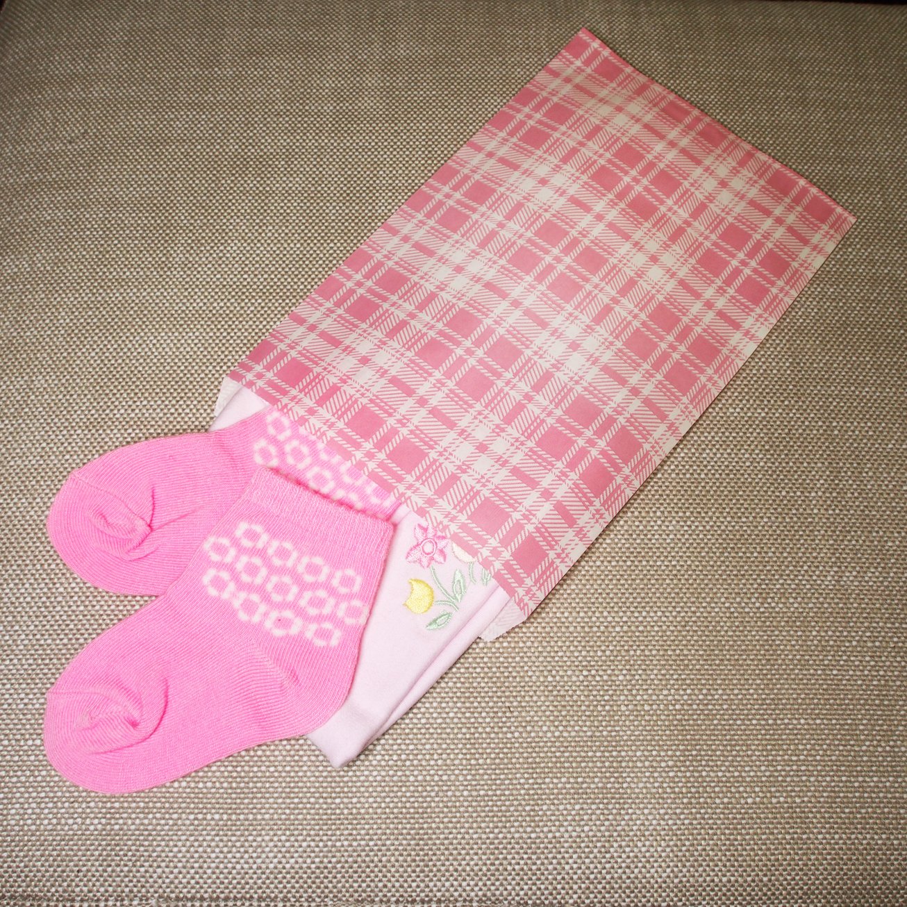 Decorative Mixed Plaid Pattern Flat Paper Gift Bags - Gifts/promotions/treats