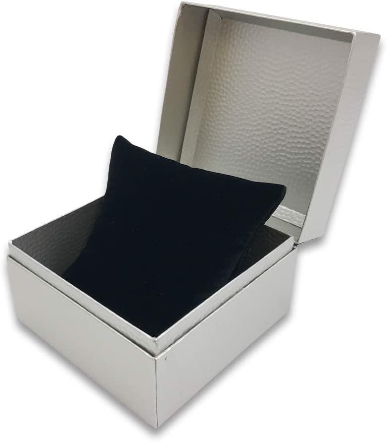 N'icePackaging - 3 Qty - Pre-Wrapped Paper Jewelry Gift Box with Pre-Folded Bow-Tie Sleeve and Velvet Insert (Copper OR Silver)