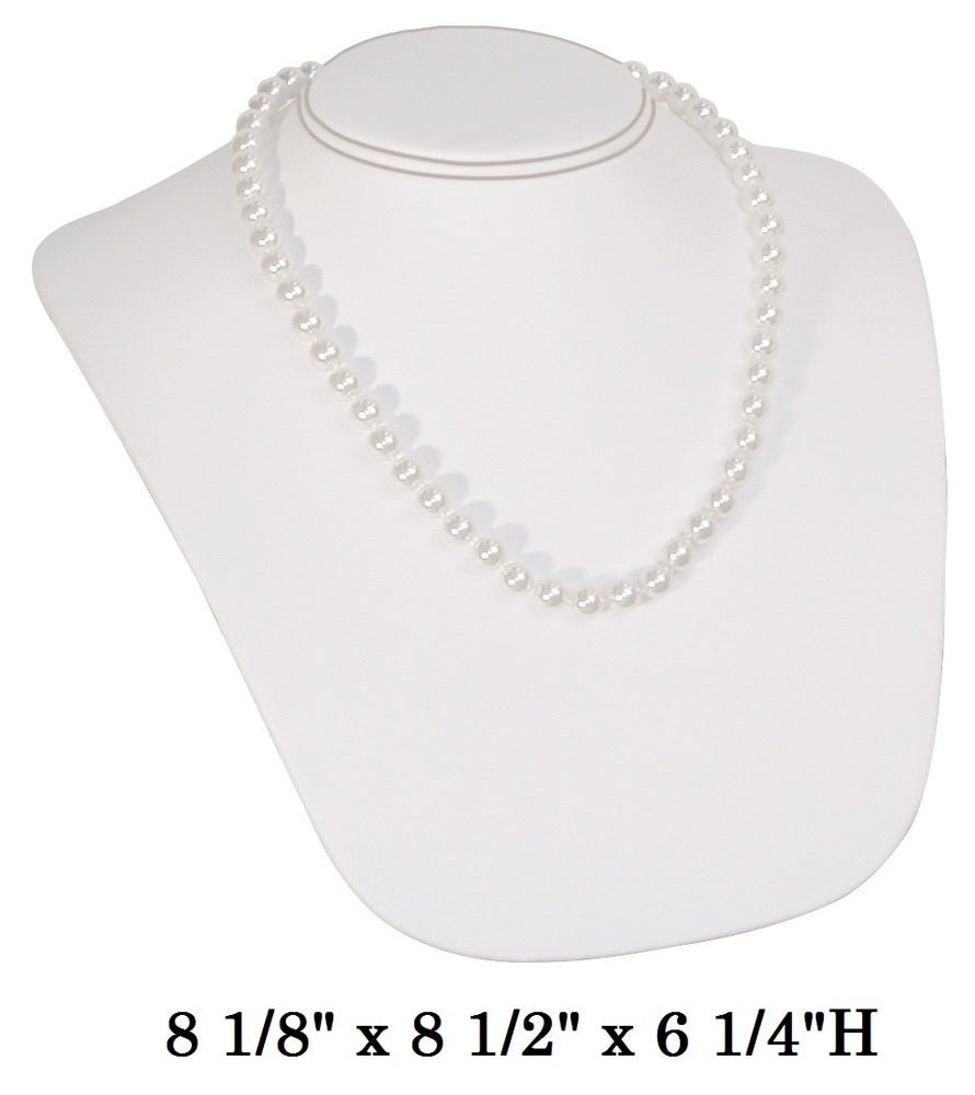 Large White Sloped Neckform Display