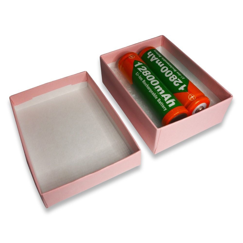 N'icePackaging - USA Manufactured Light Sunset-Pink Cotton Filled Gift Boxes - Size 3" x 2 1/8" x 1"