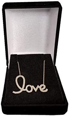 N'icePackaging - 1 Qty Elegant 2-Piece Ivory Pinstripe Pendant Jewelry Gift Box w/ Cream Insert a pre-affixed Light Golden Ribbon