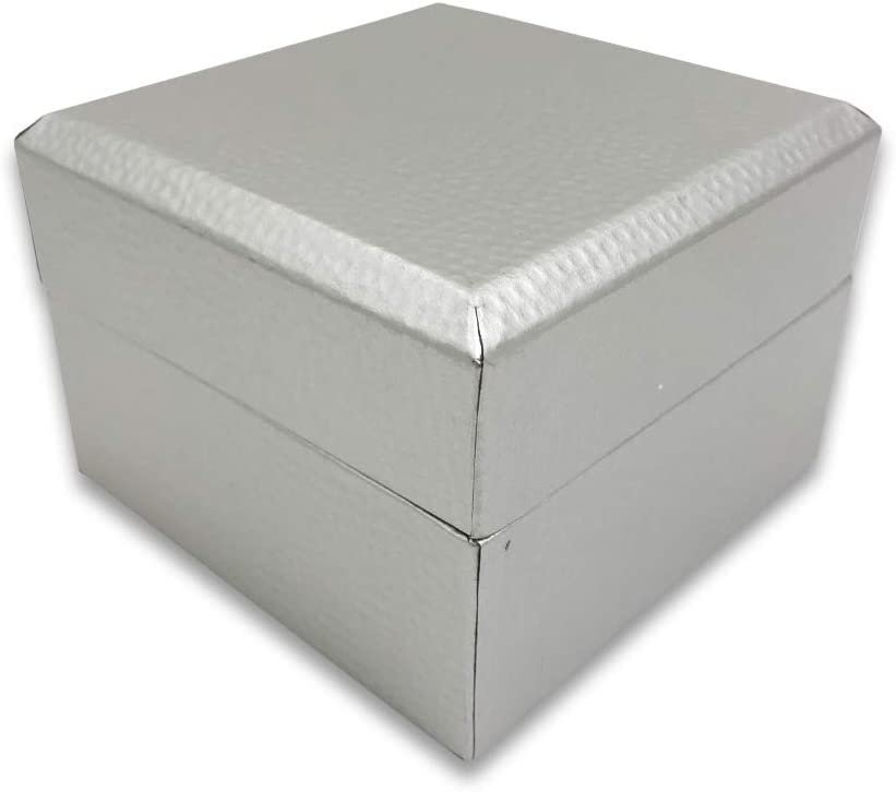 N'icePackaging - 3 Qty - Pre-Wrapped Paper Jewelry Gift Box with Pre-Folded Bow-Tie Sleeve and Velvet Insert (Copper OR Silver)