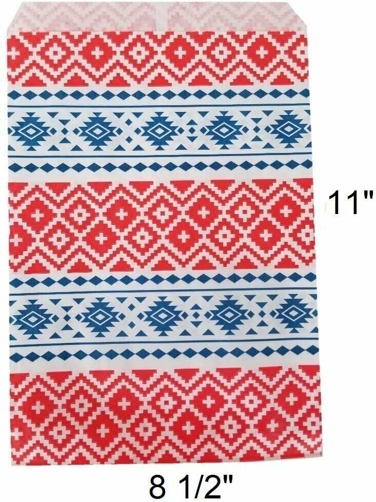 Flat Plain Paper or Patterned Bags for Candy, Cookies and More