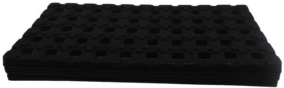 N'icePackaging - 50 Earring Slot Flocked Storage Tray Inserts - For Merchandise Jewelry & Organization