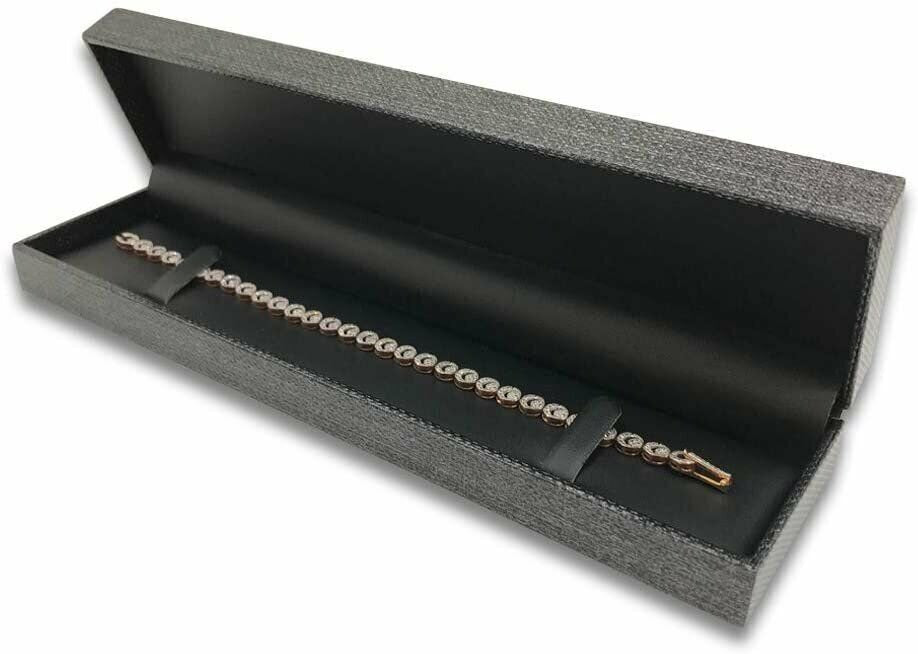 1 Qty - Charcoal Grey Mesh Watch (Pillow) Jewelry Box w/ Black Leatherette...