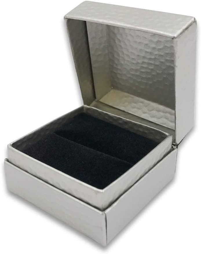 N'icePackaging - 3 Qty - Pre-Wrapped Paper Jewelry Gift Box with Pre-Folded Bow-Tie Sleeve and Velvet Insert (Copper OR Silver)