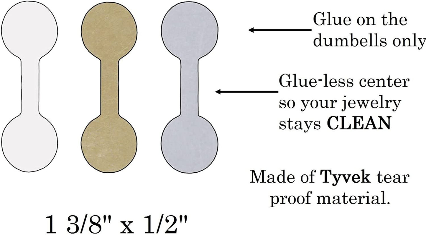 1250 Piece Value Pack Jewelry Repair, Price and Identification Tags (Long - 1 7/8" x 1/2" (47 x 12mm)